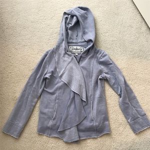 Sugarfly Girls’ Drapey Front Zip Hoodie